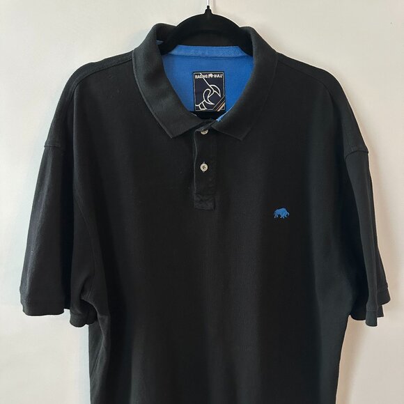 Black Raging Bull XXL Men's Polo Shirt 100% Cotton Rare in the US! - Picture 1 of 8